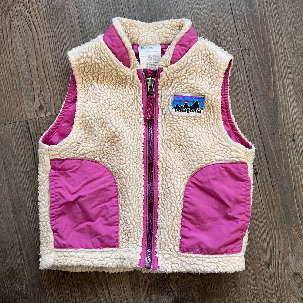Patagonia retro x fleece vest- size 18 months